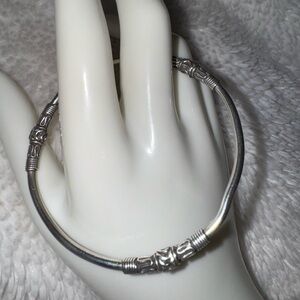 Vintage BA SUARTI Indonesia Bali Sterling Silver Bangle Bracelet